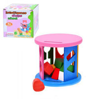 Деревянная игрушка Сортер MD 0348 (100шт) в кор-ке, 12,5-12,5-12см