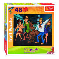 Пазлы 3D 35732 (12шт) Trefl, Дивиться! (Scooby), 48 дет, в кор-ке, 20-20-4,5см