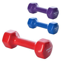 Гантель M 0290 2 кг с виниловым покрытием Profi (3 цвета)