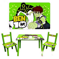 Столик M 0489 BEN 10, деревянный, 2 стульчика, в кор-ке, 60-40см