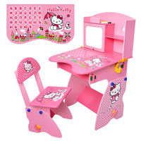 Парта растишка Bambi  M 0324 (Hello Kitty, School Bag; 65-65-103 см)