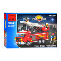 Конструктор BRICK 904 (30шт) Пожарная  тревога, 466 дет, в кор-ке, 34,5-25,5-5,5см