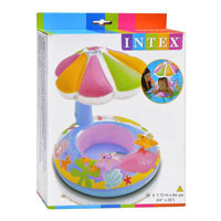 Детский надувной круг Intex 56583  с сиденьем (112*64 см)