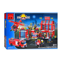 Конструктор Brick 911 Пожарная станция (980 деталей)
