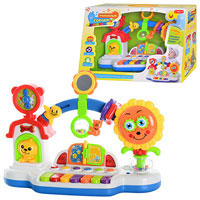 JT Игра 7236 (8шт) Музыкальный городок, пианино, звук, свет, на бат-ке, в кор-ке, 44-30-18,5см