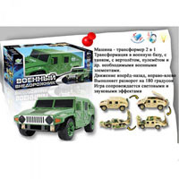 S Машина-танк EC 80184 R/00097727 (36шт) муз, свет, на бат-ке, в кор-ке, 27-14-11см
