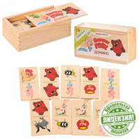 Деревянная игрушка Домино GT5310 (72шт) Союзмултфилм, Винни_Пух, 14_8_5см