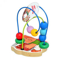 Деревянная игрушка Лабиринт GT5938 (12шт) на проволоке, Союзмультфильм, Карлсон, 15-12см