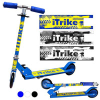 Самокат детский двухколесный Itrike JR 2-017 Profi Trike. Шероховатая поверхность для ноги не даст соскользнуть ноге во время езды. Высота руля регулируется, поднимается до 83 см. Рекомендован от 3-х лет. Самокат оборудован двумя полиуретановыми колесами.