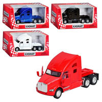HU Машинка жел KINSMART KT 5357  KENWORTH T700, открываются двери, 4 цвета