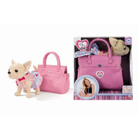 Собачка CCL "Чіхуахуа. Рожева фантазія" з сумочкою та браслетом для дівчинки, 20 см, 5+