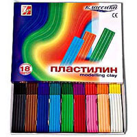 Пластилин "Классика" 18 цв. 360 г 20С1330_08, со стеком