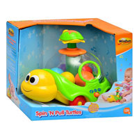 Игра 0660 NL (6шт) черепаха, каталка, юла, шарики, звук, на бат-ке, в кор-ке, 26-19-21,5см