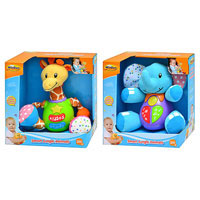 Мягкая игрушка  Winfun H 6701 NL  2 вида (жираф, слон) 