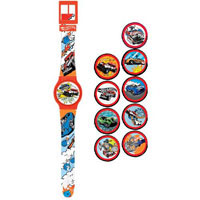 Годинник Hot Wheels з набором змінних панелей для циферблату (5