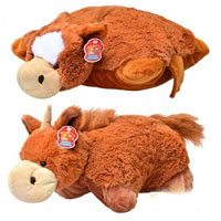 Подушка MP 0553 F (20шт) лошадка, 2 вида, 46-50см