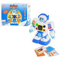 ZY Игра ZYE 00035 (18шт) Умный Я, робот, звук(рус), свет, карточки, на бат-ке, в кор-ке, 35-12-28см