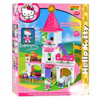 Конструктор Unico 8676-00 Hello Kitty замок, 171 дет,51,5-39-9см