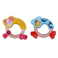 Деревянная игрушка Погремушка MD 0503 (100шт) в кульке, 11-10-2см