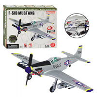 Пазлы 4D 26902 (36шт) Самолет F-51D Mustang, 1:72, 37 дет, в кор-ке, 19-15,5-4,5см