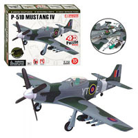 Пазлы 4D 26908 (36шт) Самолет P-51D Mustang IV, 1:72, 35 дет, 19-15,5-4,5см