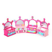 Деревянная игрушка Шкатулка MD 0545 (36шт) зеркало, 2 ящичка, 4 вида, в кор-ке, 15,5-20-10см