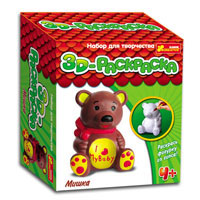 3D раскраска - фигурка Ranok creative 3044-3-8 6 видов