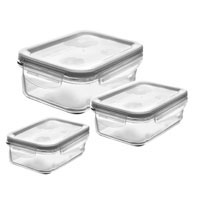Судочки стекло В КОРОБКЕ 350/680ml 3шт/наб A-GH07K