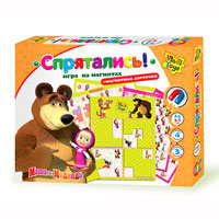 Игра на магнитах Маша и медведь Спрятались Vladi Toys VT 3304-09