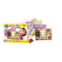 Игра с липучками Дизайнер интерьера. Маша и Медведь Vladi Toys VT2305-03 