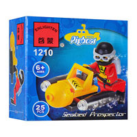 Конструктор BRICK 1210 (360шт) подводный катер, 25 дет, в кор-ке, 7-7-4,5см