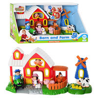 Игра 3882 T (6шт) Ферма, муз, свет, фермер 3шт, животные 4шт, на бат-ке, в кор-ке, 46-24-14,5см