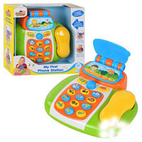 Игра 4202 T (12шт) телефон, звук(англ,франц), звуки животных, на бат-ке, в кор-ке, 25,5-24-9см