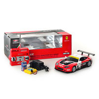 Машина 8121 (12шт) р/у, аккум, 1:20, свет, Ferrari 575GTC, 22см, в кор-ке, 37-13,5-15см