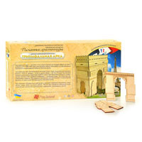Деревянная игрушка Пазлы 3D идр 0151 (5шт)Триумфальная арка,42 дет,разм26-13-28см,в кор-ке,53-26-5см
