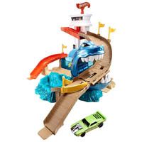 Трек Hot Wheels BGK04 "Охота на акулу" (Sharkport) из серии "Измени цвет"