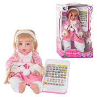 Кукла с обучающим планшетом Tongde 1091674R/60926 BL-R 