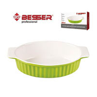 ФОРМА ДЛЯ ВЫПЕКАНИЯ "BESSER" КЕРАМИКА ОВАЛ 35*23*7.5см 10115