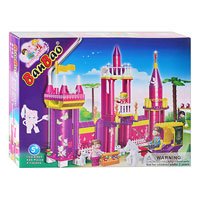 Конструктор BANBAO 6367 Замок, карета, 420 дет, фигурки 4шт, 37,5-26,5-6,5см