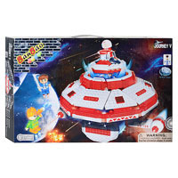 Конструктор BANBAO 6402 "Космический корабль", 682 дет, фигурки 4 шт, свет,53-35-7см