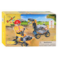 Конструктор BANBAO 8046 (80шт) стройтехника, 75 дет, фигурка, в кор-ке, 16-10-3,5см