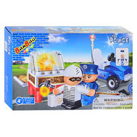 Конструктор BANBAO 8347 "Полиция", 58 дет, фигурки 2 шт,16-10-3,5см