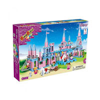 Конструктор BANBAO 8363 (4шт) замок принцессы, 960 дет, фигурки 6 шт,карета, в кор-ке, 60,5-40,5-8см