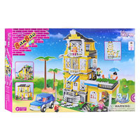 Конструктор BANBAO 8368 (4шт) дом, 3в1, 1100 дет, фигурки 5 шт, в кор-ке, 60,5-40,5-8см