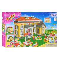 Конструктор BANBAO 8369 (4шт) дом, 3в1, 1100 дет, фигурки 5 шт, в кор-ке, 60,5-40,5-8см