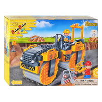 Конструктор BANBAO 8538 стройтехника, 262 дет, фигурки 2 шт, в кор_ке, 33_24_7см