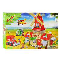 Конструктор BANBAO 8568 "Ферма", мельница, 860 дет, фигурки 5 шт,53-35-7см