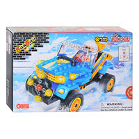 Конструктор BANBAO 8625 "Гоночный автомобиль", инер-й, 118 дет, фигурка,23-15-5см