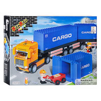 Конструктор BANBAO 8763 "Грузовой транспорт,контейнер",562 дет,фигурки 2 шт,45-35-7см
