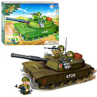 Конструктор BANBAO 8246 (8шт) танк, 120 дет, фигурки 3 шт, в кор_ке, 37,5_28,5_6,5см